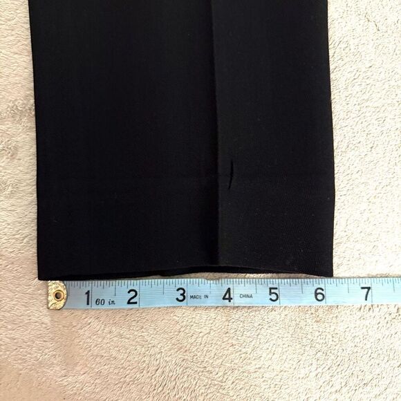 Escada by Margaretha Ley Black Wool Herringbone Pants - Picture 11 of 11